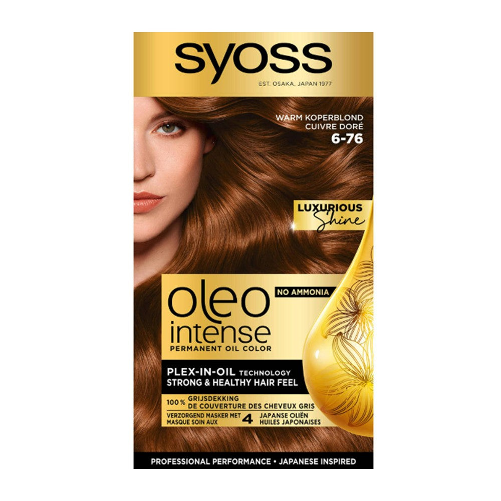 Syoss - Haarverf - Oleo Intense - Warm Koperblond - Nr. 6-76 - 1 Stuk