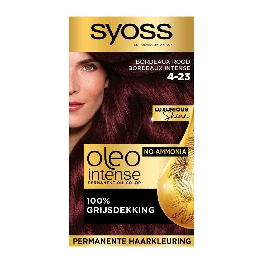 Syoss - Haarverf - Oleo Intense - Bordeaux Rood - Nr. 4-23 - 1 Stuk
