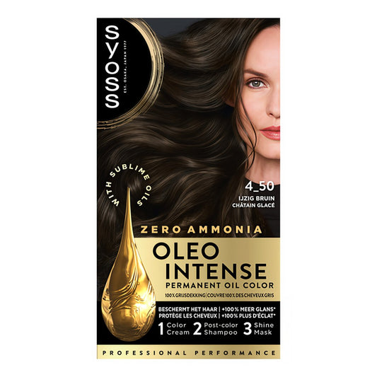 Syoss - Haarverf - Oleo Intense - 4_50 - Ijzig Bruin - 130ml