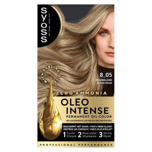 Syoss - Haarverf - Oleo Intense - Beigeblond - 8_05 - 1 Stuk