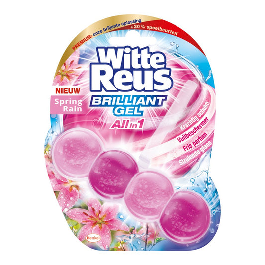 Witte Reus - Toiletblok - Brilliant Gel - Allin1 - Spring Rain - 42g
