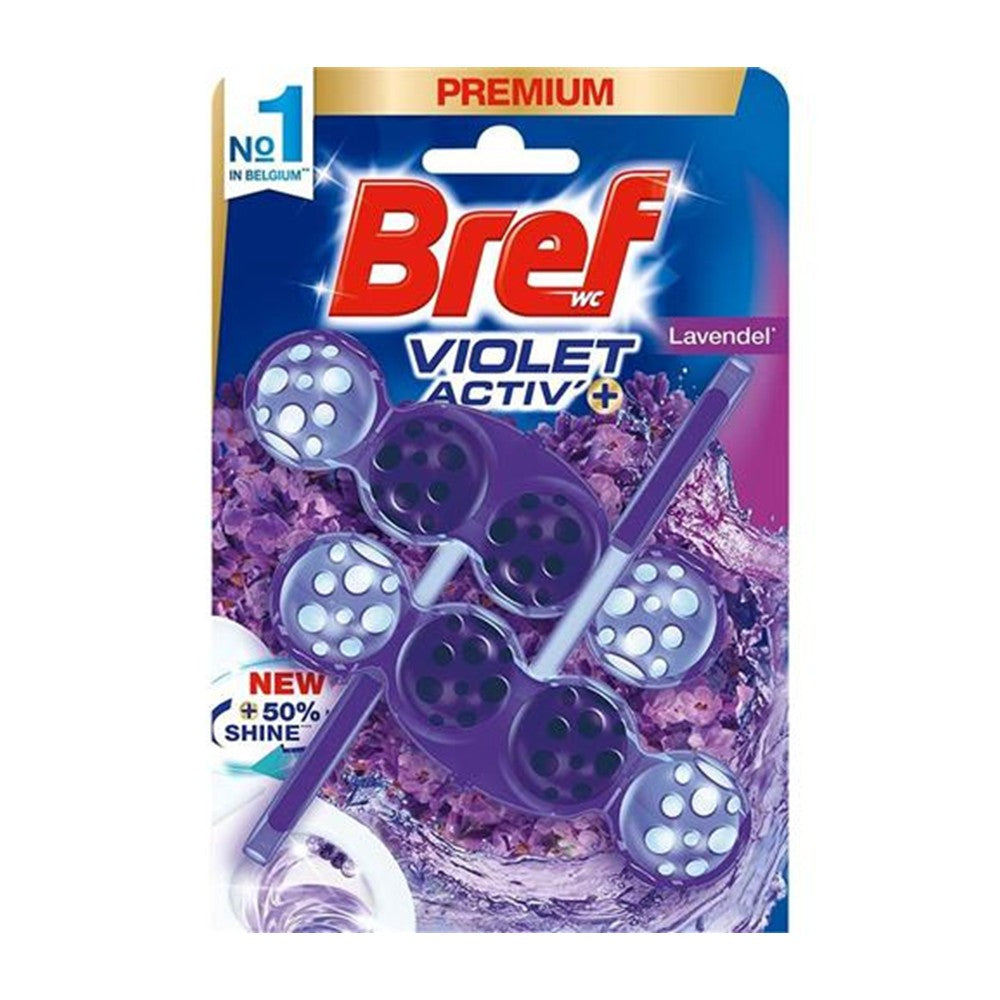 Bref - Toiletblok - Violet Activ - Lavendel - 2 x 50g