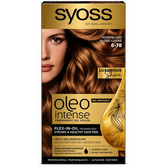 Syoss - Haarverf - Oleo Intense - Koperblond - Nr. 6-78 - 1 Stuk