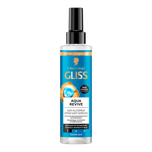 Gliss - Haarspray - Anti Klit - Aqua Revive - 200ml