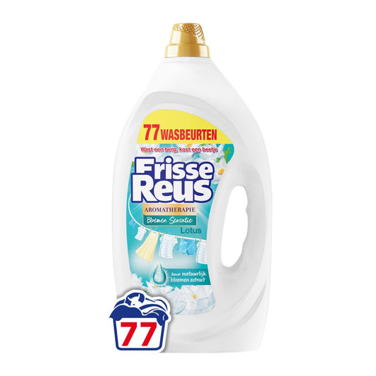Frisse Reus - Wasmiddel - Vloeibaar - Aromatherapie - Bloemen Sensatie - 77Wb/3465ml