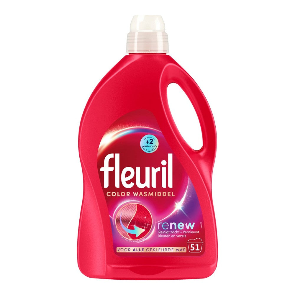 Fleuril - Wasmiddel - Renew - Color - 51Wb/2.55L