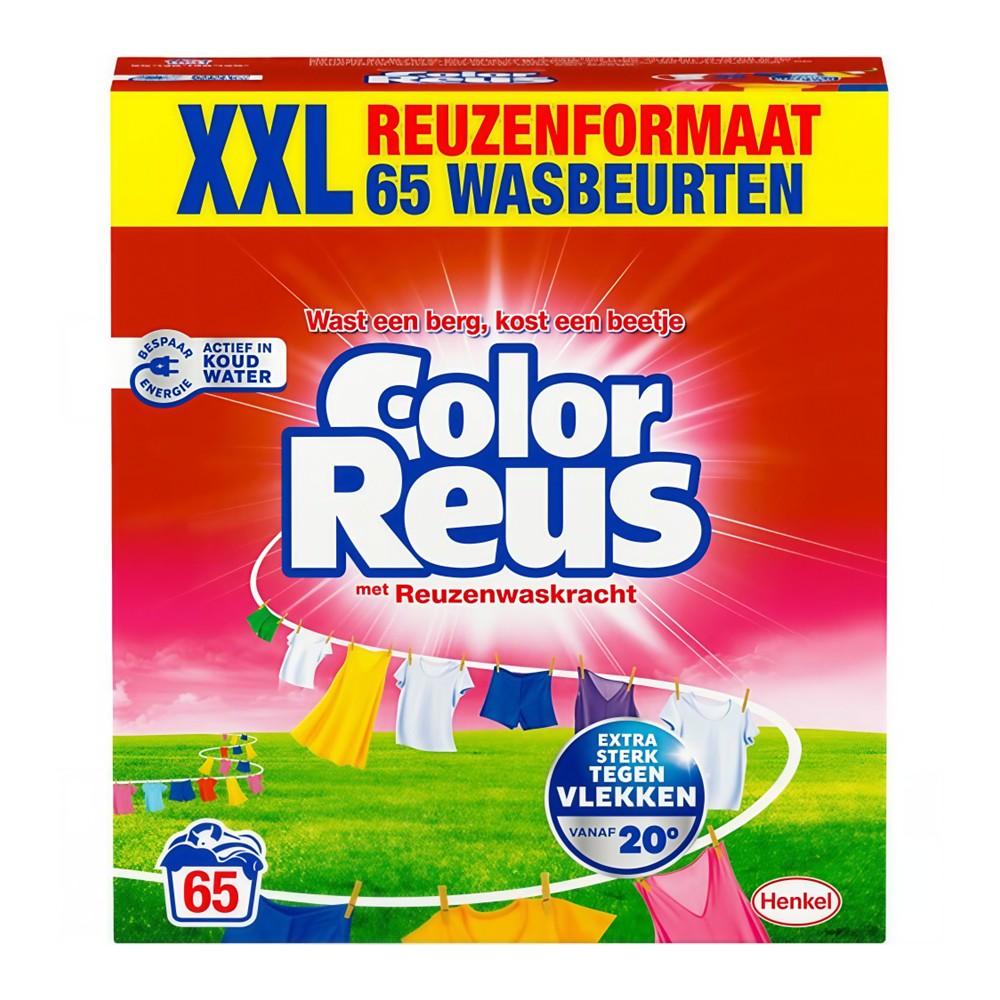 Color Reus - Wasmiddel - Waspoeder - 65Wb/3.25kg