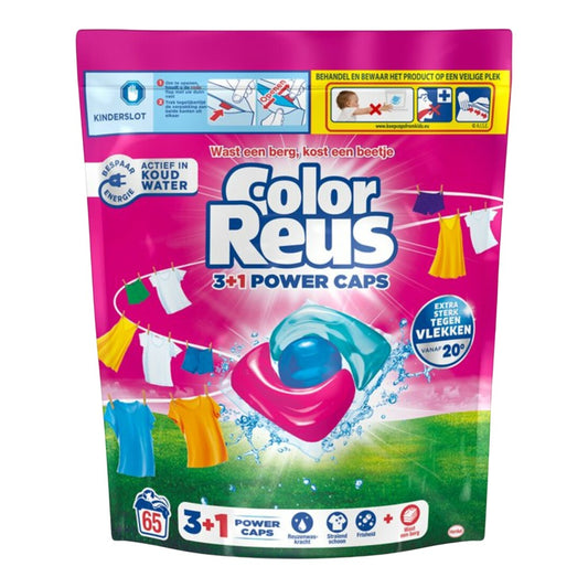 Color Reus - Wasmiddel - Capsule - 3+1 Power - 65Wb/780g