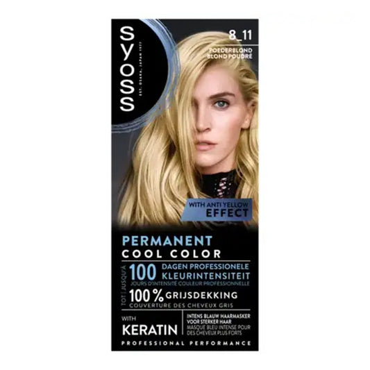 Syoss - Haarverf - Cool Poederblond - Nr. 8-11 - 1 Stuk