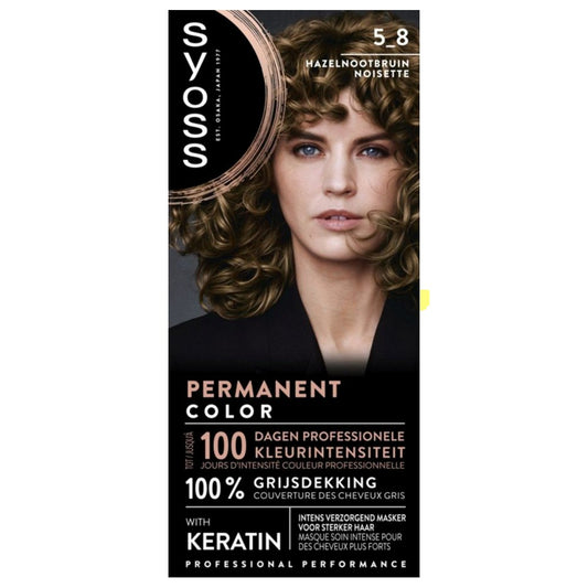 Syoss - Haarverf - Hazelnootbruin - 5_8 - 1 Stuk