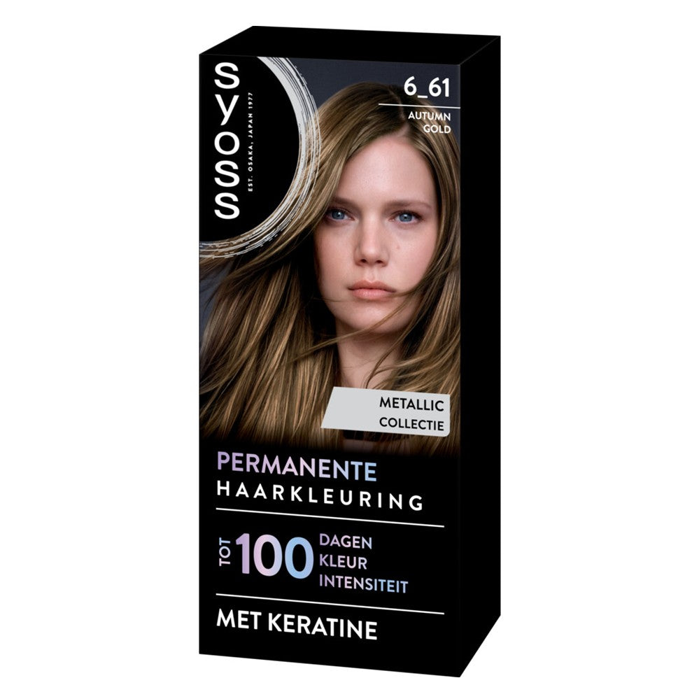 Syoss - Haarverf - Metallic Collection - Autumn Gold - Nr. 6-61 - 1 Stuk