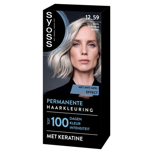 Syoss - Haarverf - 12_59 - Cool Platinum Blond - 1 Stuk