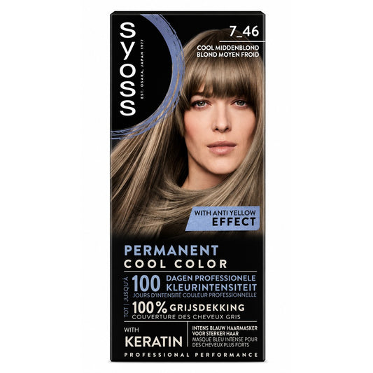 Syoss - Haarverf - Cool Middenblond - Nr. 7_46 - 1 Stuk
