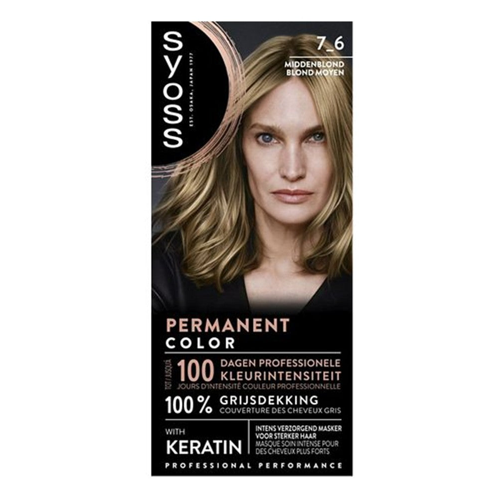 Syoss - Haarverf - 7_6 - Middenblond - 1 Stuk