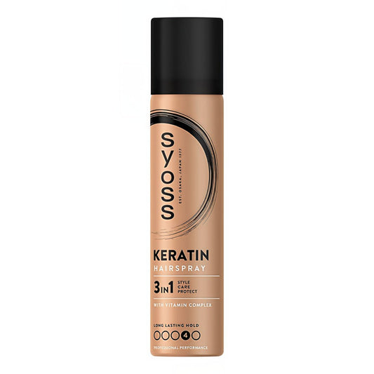 Syoss - Haarspray - Hold Nr.4 - Hold Nr.4 - Keratin - 3in1 - 75ml
