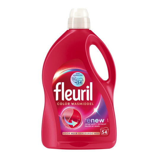 Fleuril - Wasmiddel - Vloeibaar - Renew - Color - 54Wb/2.43L