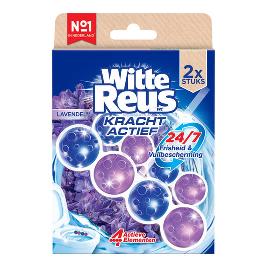 Witte Reus - Toiletblok - Lavendel - Kracht Actief - 2x50g