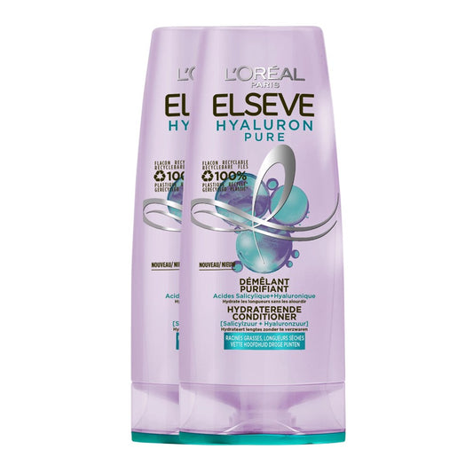 L'Oreal Elseve - Conditioner - Hyaluron Pure - 2x250ml