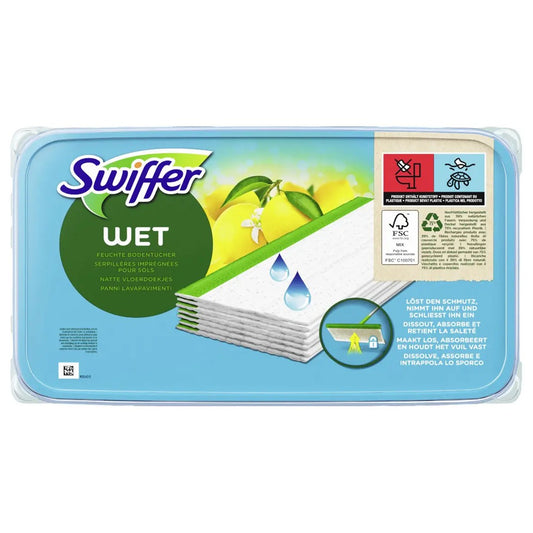 Swiffer - Vochtige Vloerdoekjes - Navulling - Wet Citrus Fresh - 24 Stuks