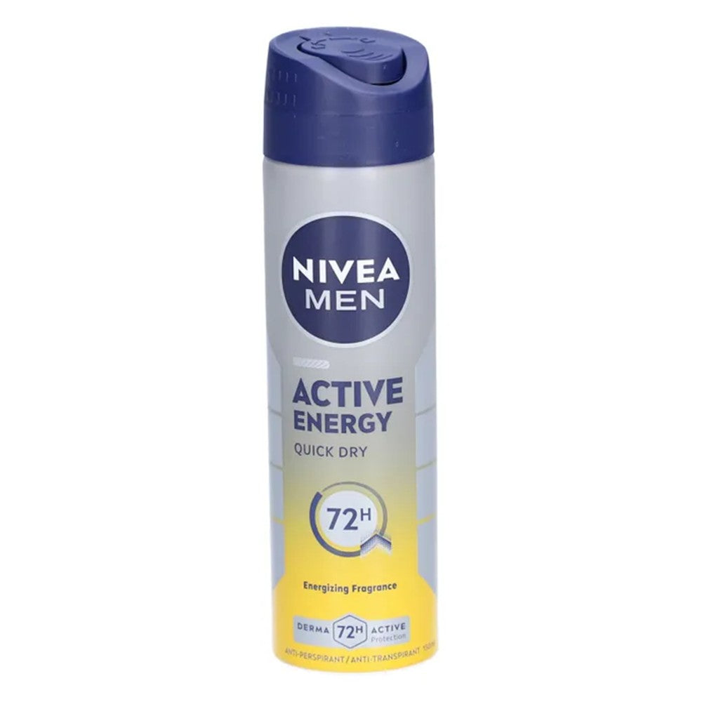Nivea Men - Deodorant - Spray - Active Energy - Energizing Fragrance - 150ml