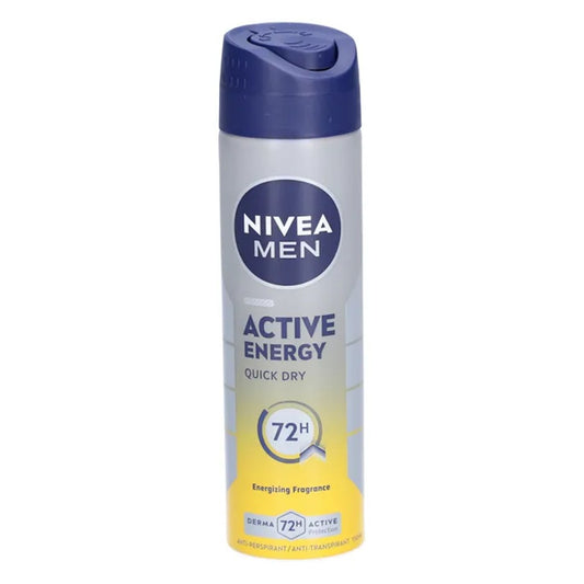 Nivea Men - Deodorant - Spray - Active Energy - Energizing Fragrance - 150ml
