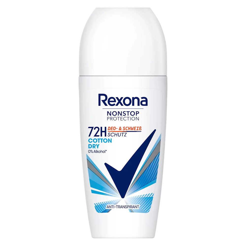 Rexona Nonstop Protection - Deodorant - Roller - Cotton Dry - 72h - 50ml