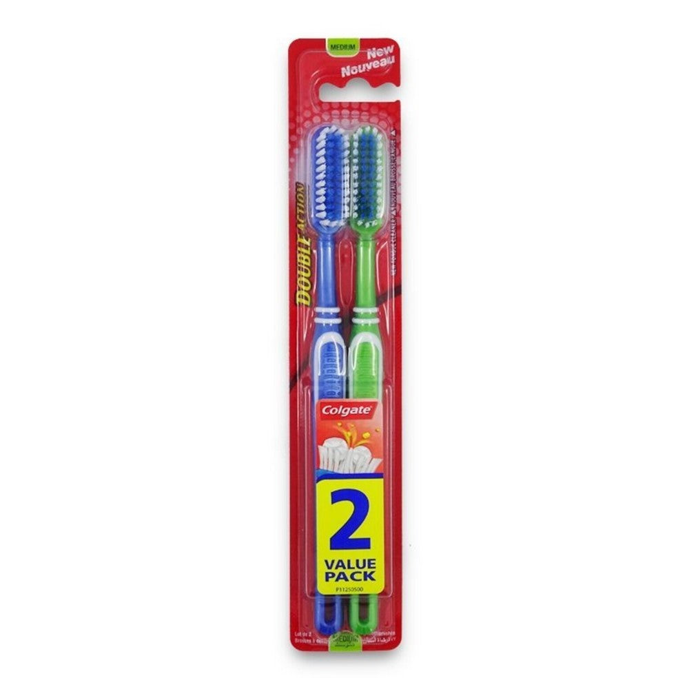 Colgate - Tandenborstel - Double Action - Medium - 2 Stuks