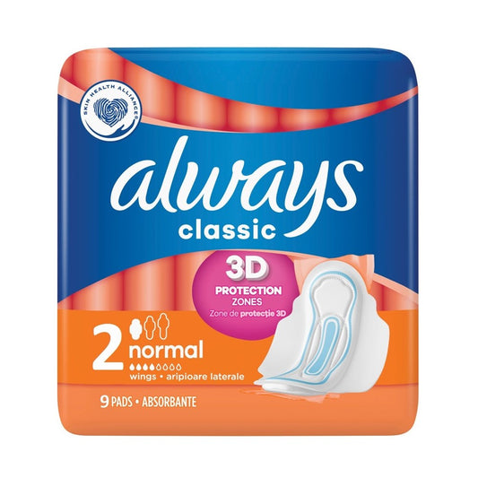 Always - Maandverband - 2 Normal - Classic - 9 Stuks
