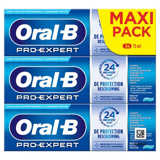 Oral B Pro Expert - Tandpasta - Professionele Bescherming - Extra Frisse Munt - 3x75ml