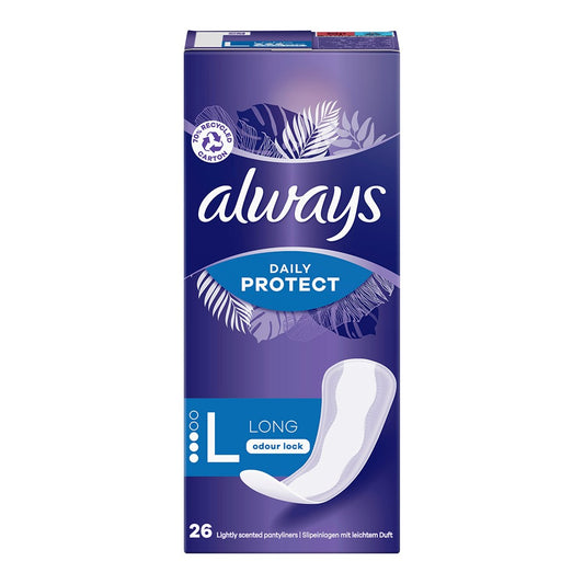 Always Daily Protect - Inlegkruisjes - 3 Long - Odour Lock - 26 Stuks