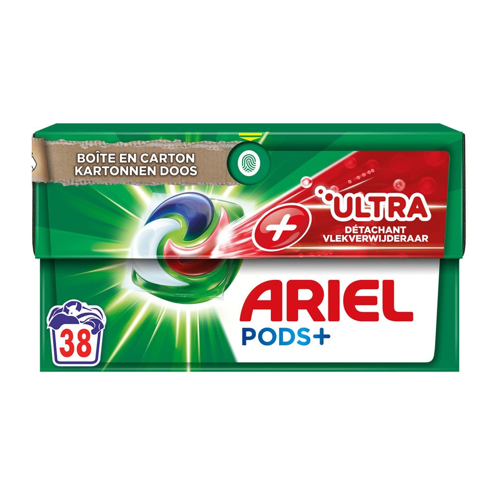 Ariel - Wasmiddel - Pods - Ultra+ - Extra Stain Removal - 38Wb/1033.6g