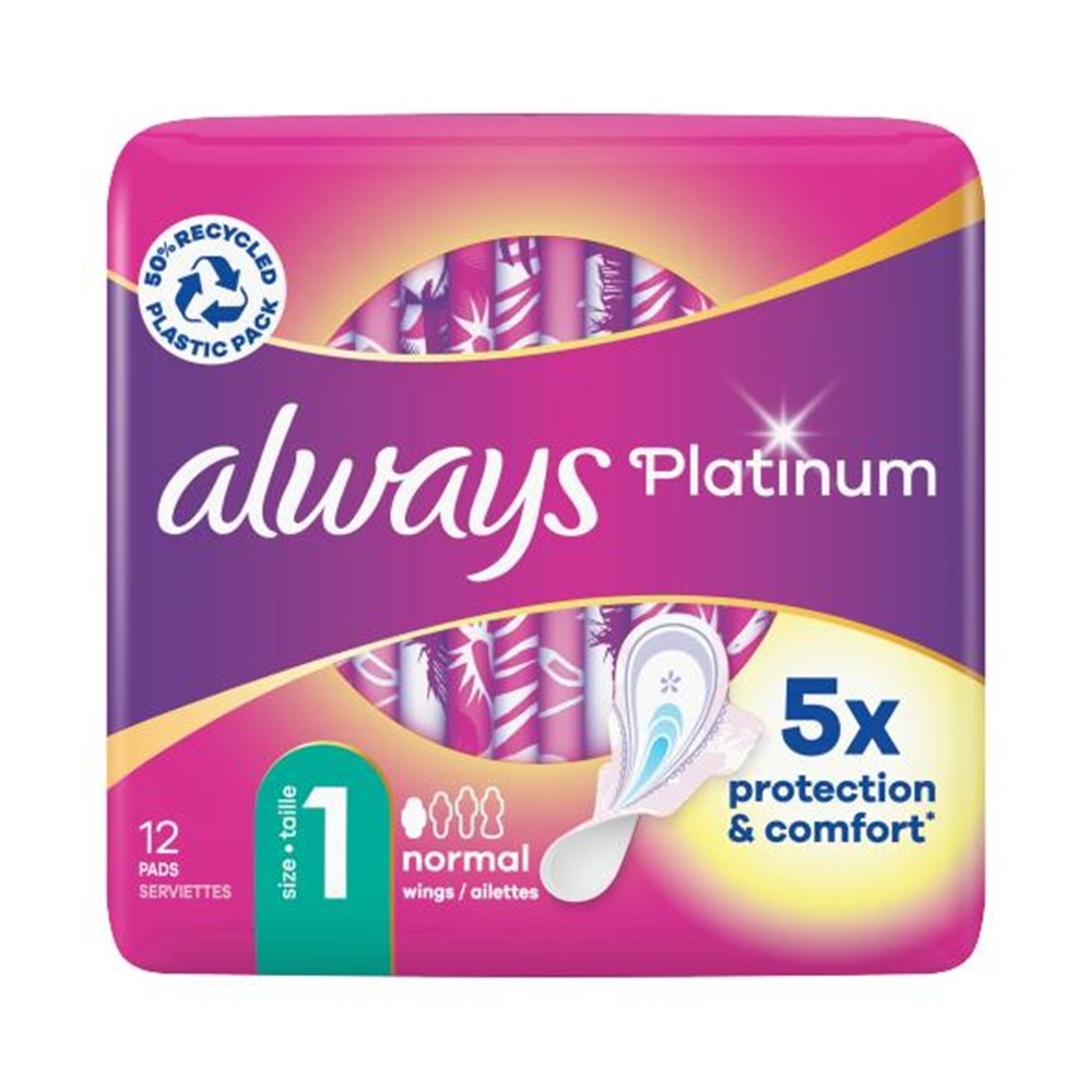 Always - Maandverband - 1 Normal - Platinum - 5x Protection & Comfort - 12 Stuks