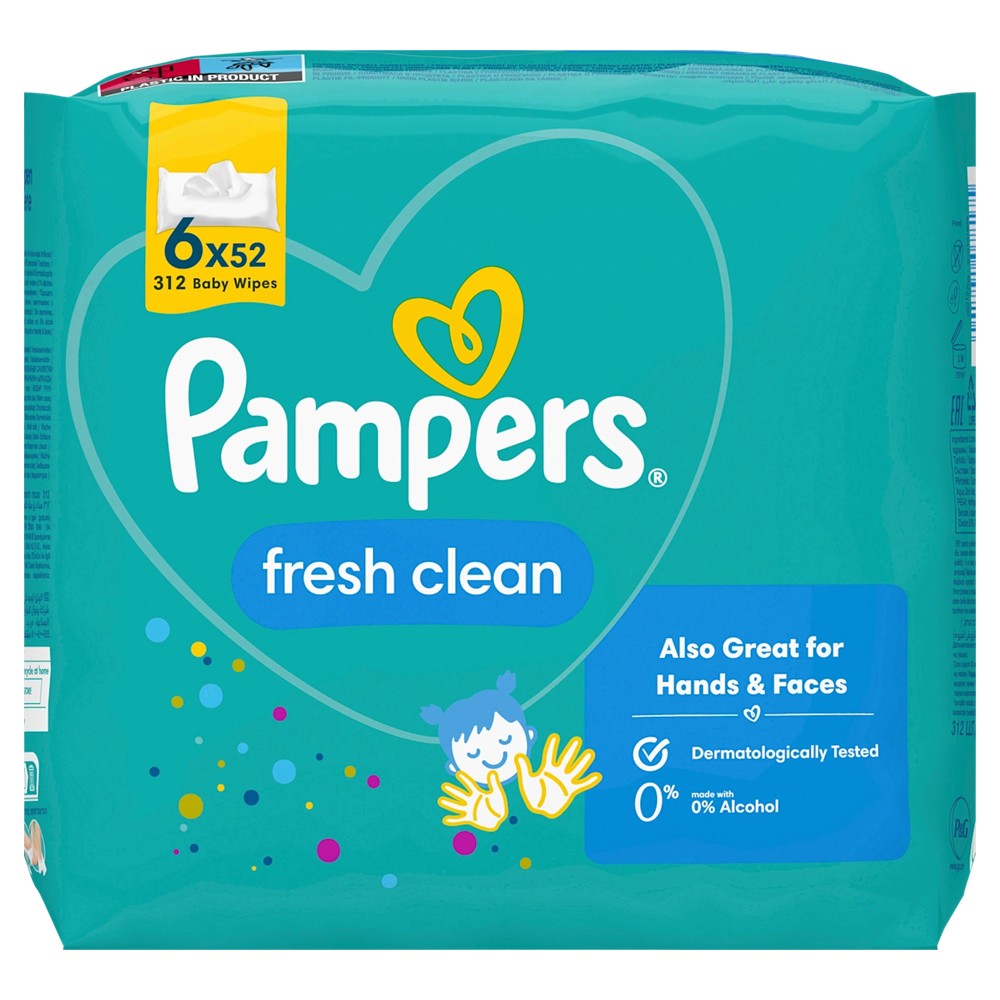 Pampers - Babydoekjes - Fresh Clean - 6x52 Stuks