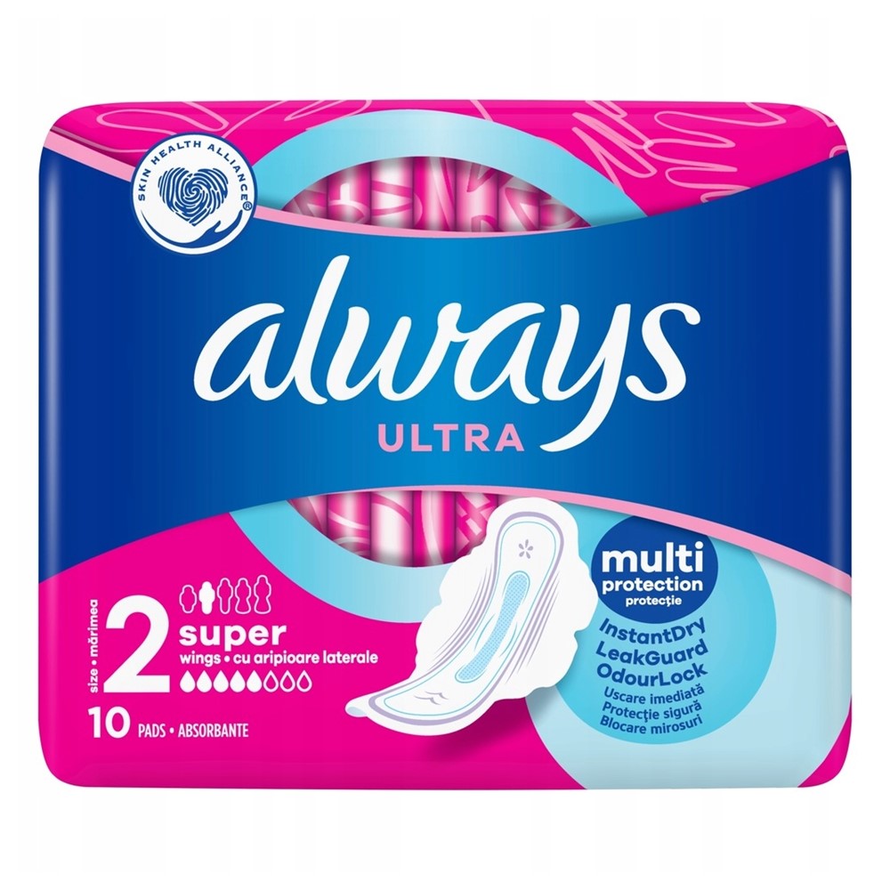 Always - Maandverband - 2 Super With Wings - Ultra - Multi Protection - 10 Stuks