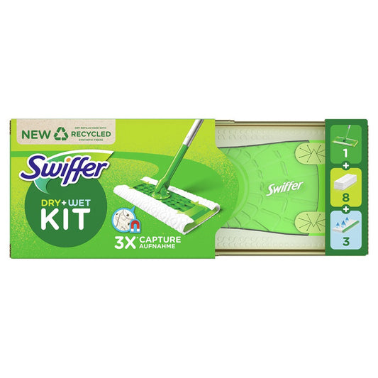 Swiffer - Sweeper - Starterset - 8 Dry + 3 Wet Wipes - 3x Capture - 11 Stuks