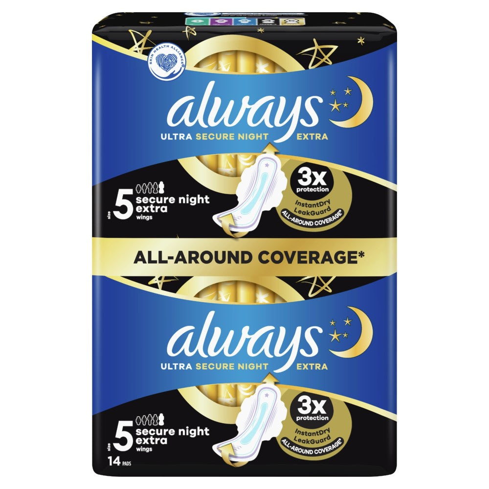 Always - Maandverband - 5 Secure Night Extra With Wings - 14 Stuks