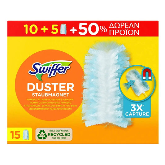 Swiffer - Duster - Navulling - Staubmagnet - 15 Stuks