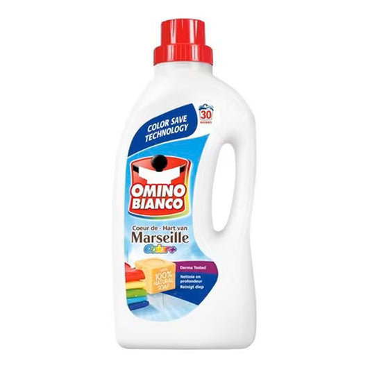 Omino Bianco - Wasmiddel - Vloeibaar - Marseille - Color + - 30Wb/1500ml