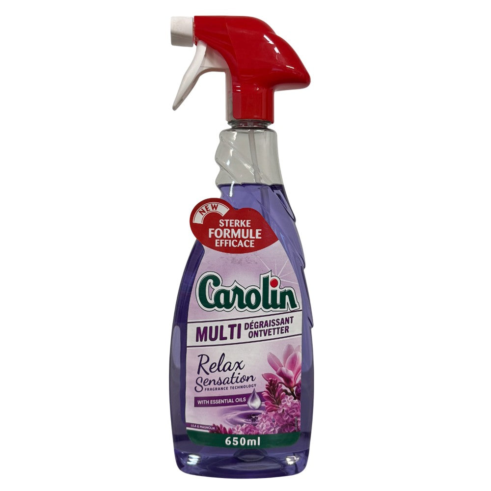 Carolin - Ontvetter - Spray - Relax Sensation - Lila & Magnolia - 650ml