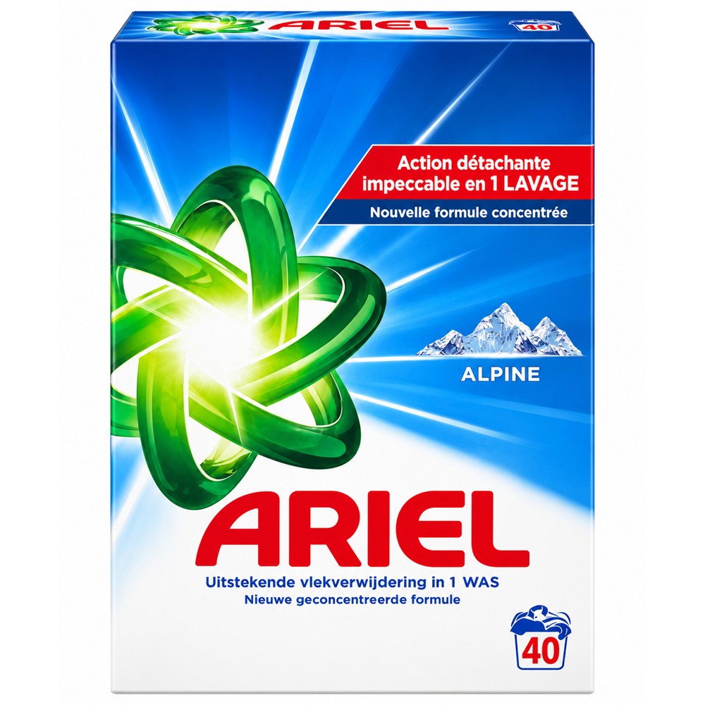 Ariel - Wasmiddel - Waspoeder - Alpine - 40Wb/2000g