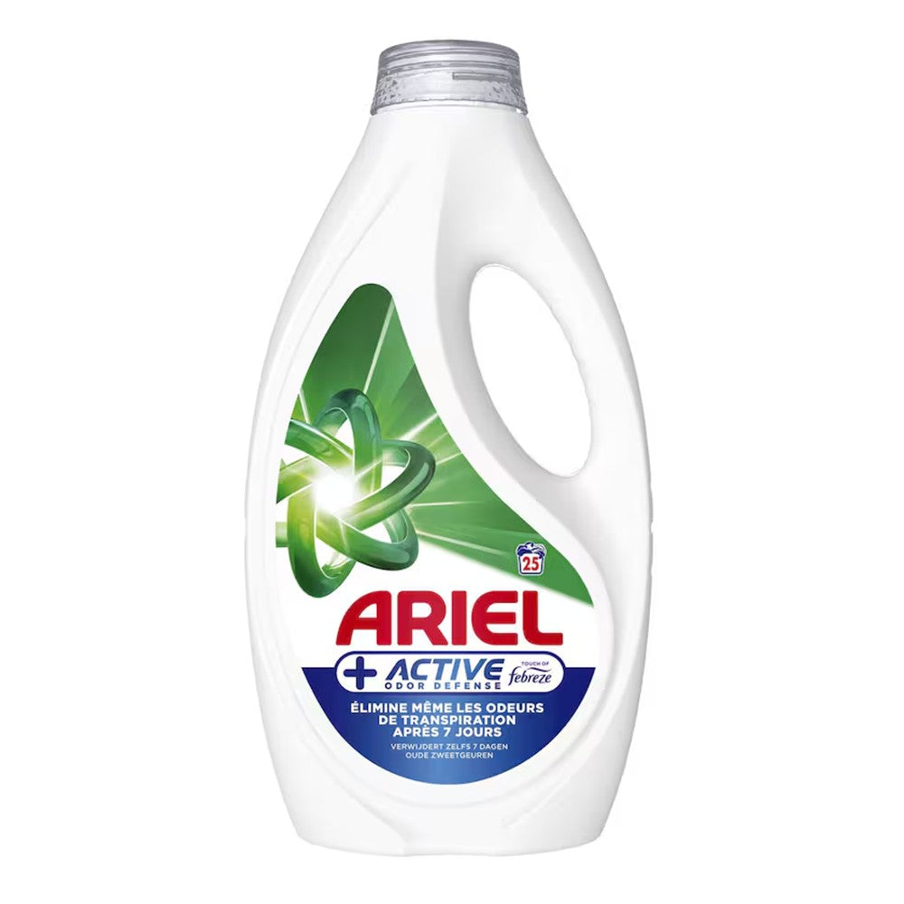 Ariel - Wasmiddel - Vloeibaar - Touch Of Febreze - Active Odor Defense - 25Wb/1125ml