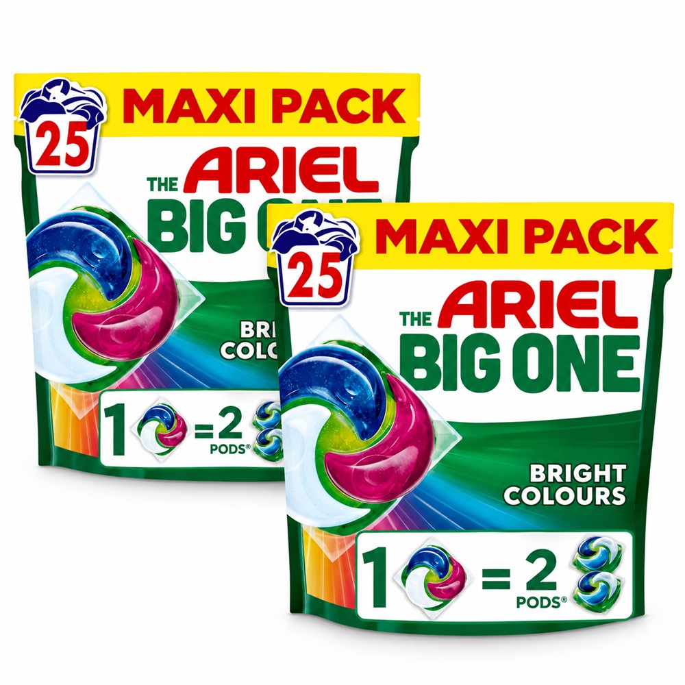 Ariel - Wasmiddel - Pods - The Big One - Bright Colors - 2x25Wb/1815g