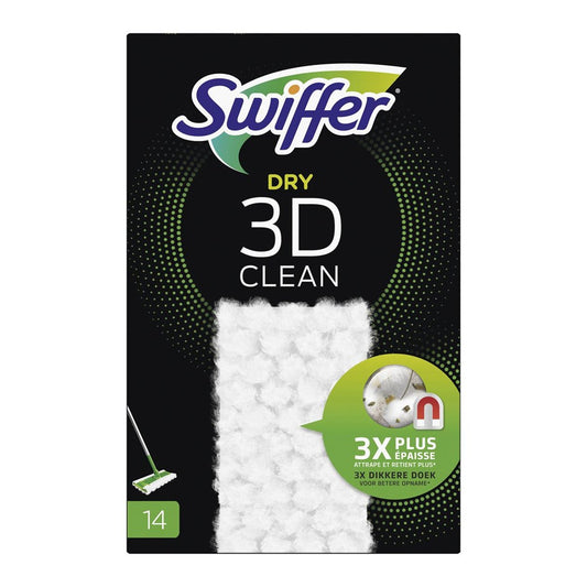 Swiffer - Vloerdoekjes - Dry - 3D Clean - 14 Stuks