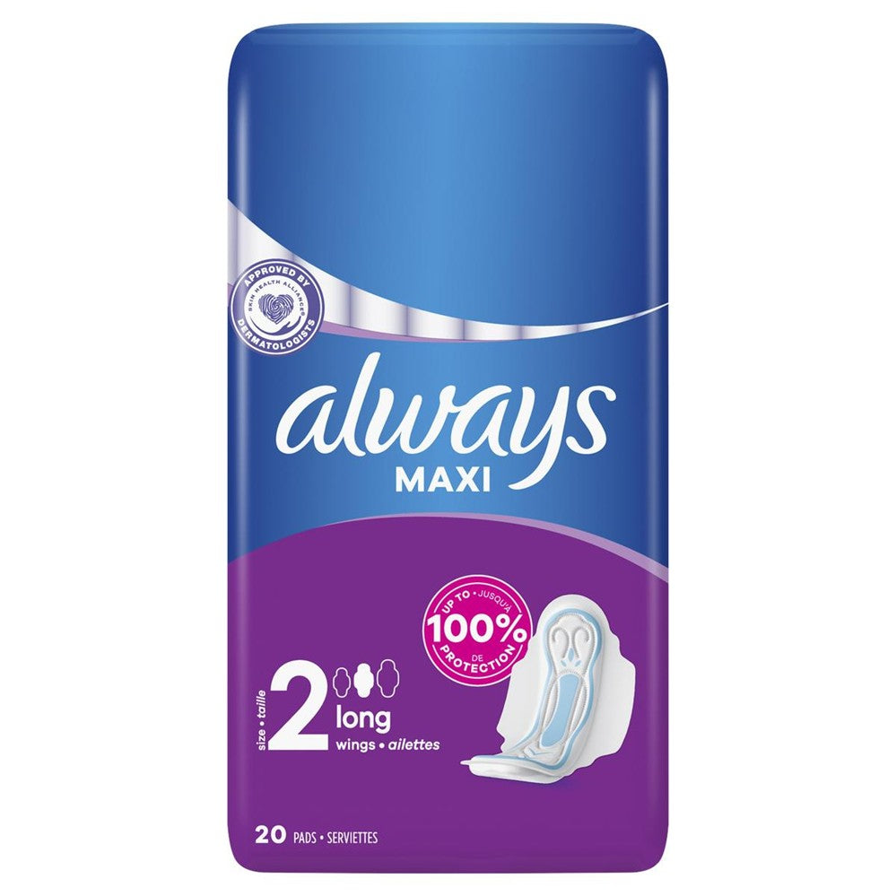 Always Maxi - Maandverband - Sanitary Towels - Size 2 Long Wings - 20 Stuks