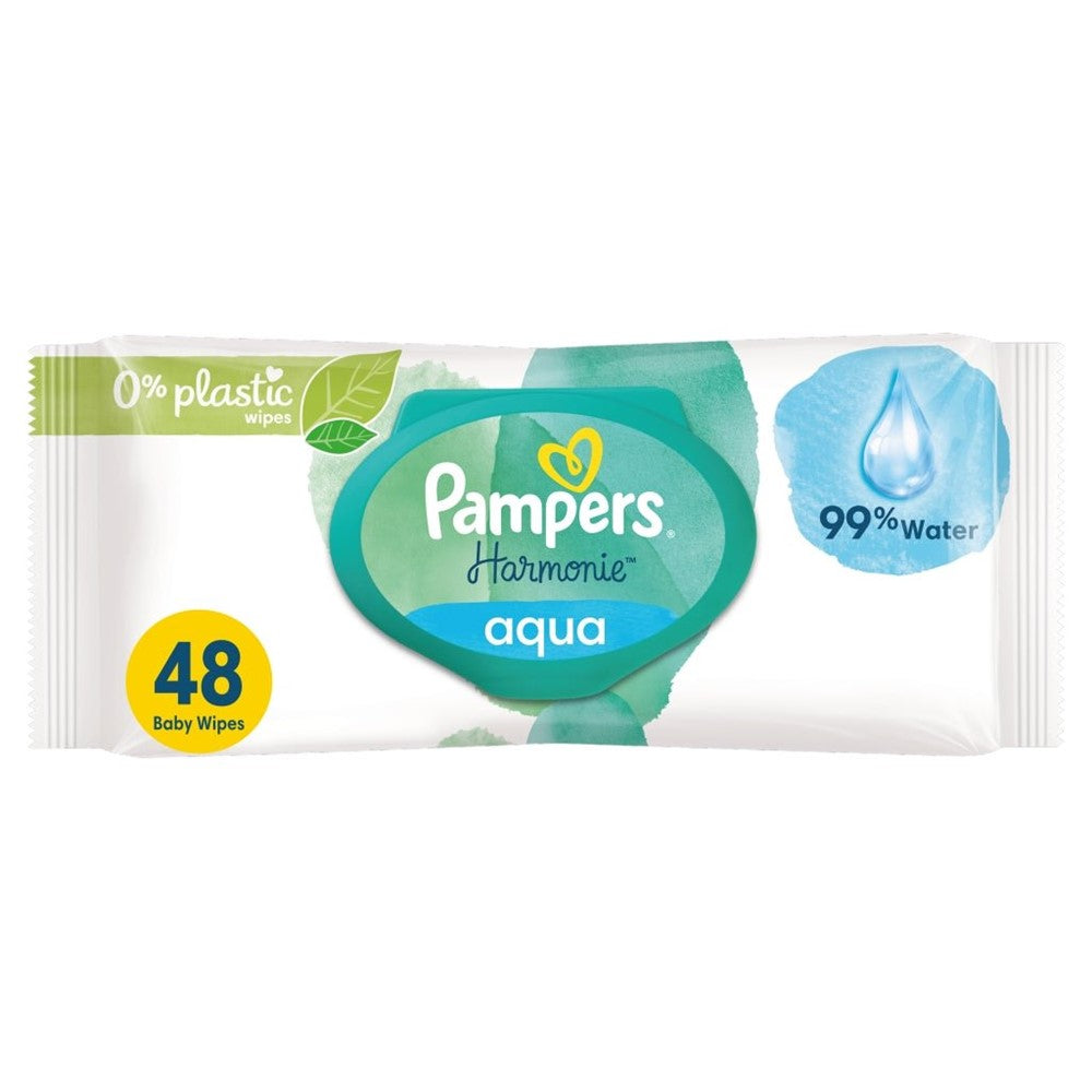 Pampers - Babydoekjes - Harmonie - Aqua - 48 Stuks