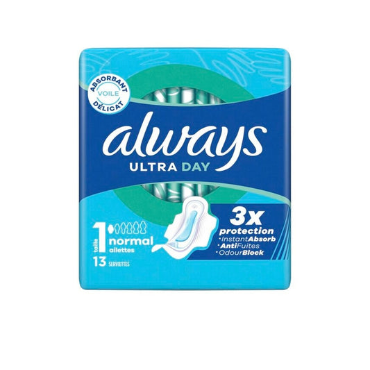 Always Ultra Day - Maandverband - 1 Normal Wings - 3X Protection  - 13 Stuks