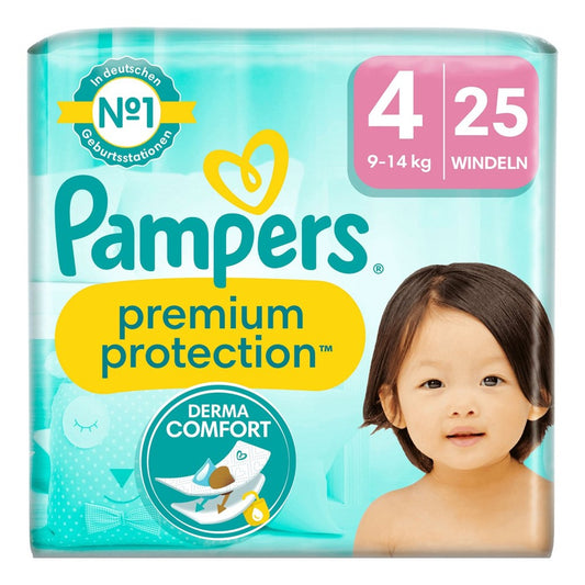 Pampers Premium Protection - Luiers - Size 4 - 9-14kg - 25 Stuks