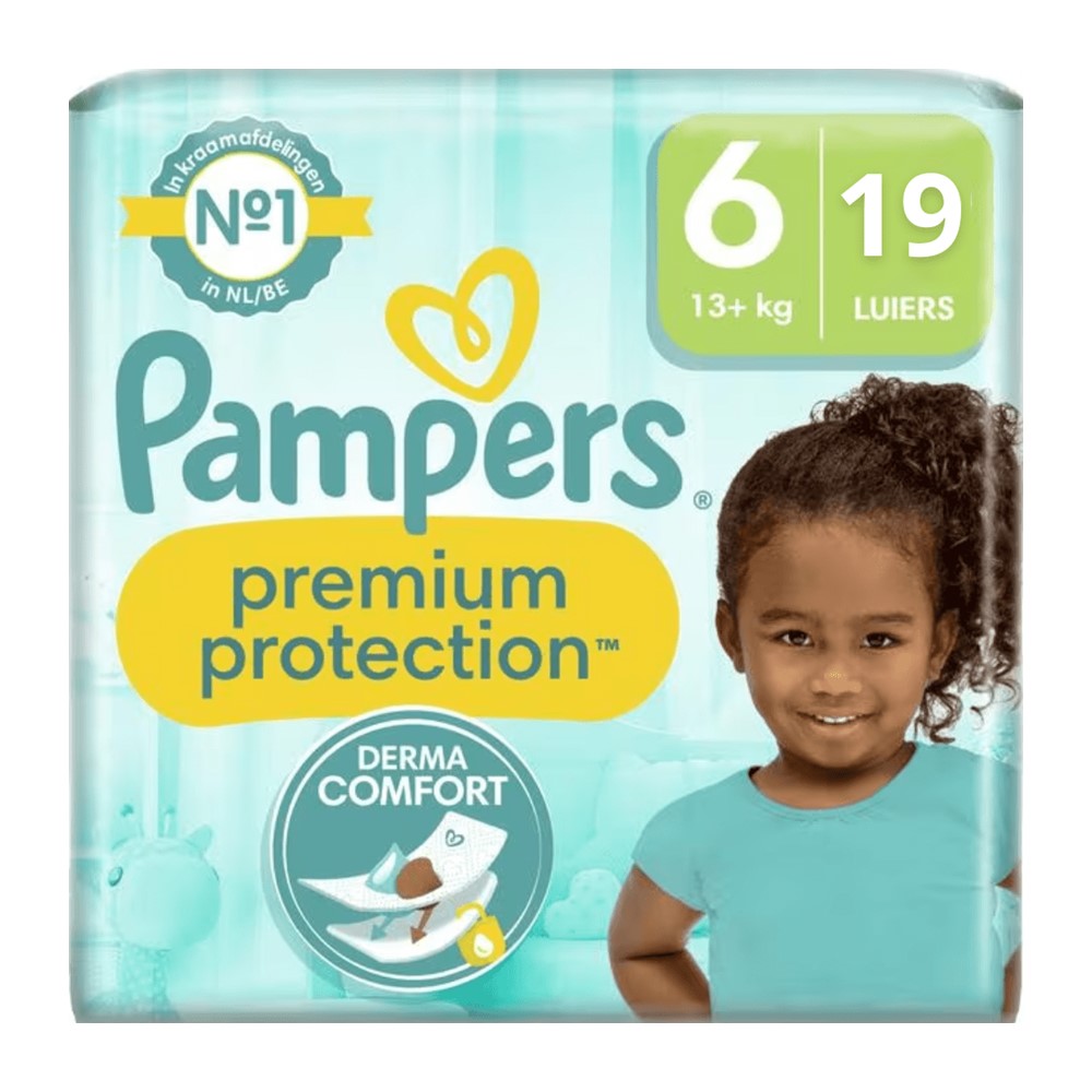 Pampers Premium Protection - Luiers - Size 6 - 13+ kg - 19 Stuks