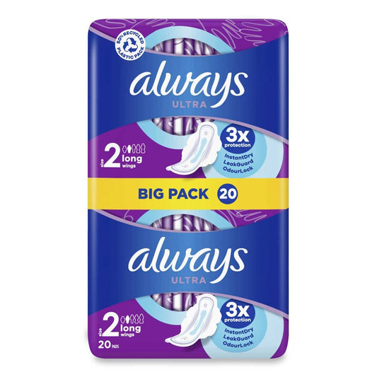 Always - Maandverband - 2 Long - Ultra - Big Pack - 20 Stuks