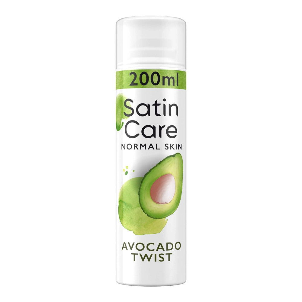 Gillette Satin Care - Scheergel - Normal Skin - Avocado Twist - 200ml